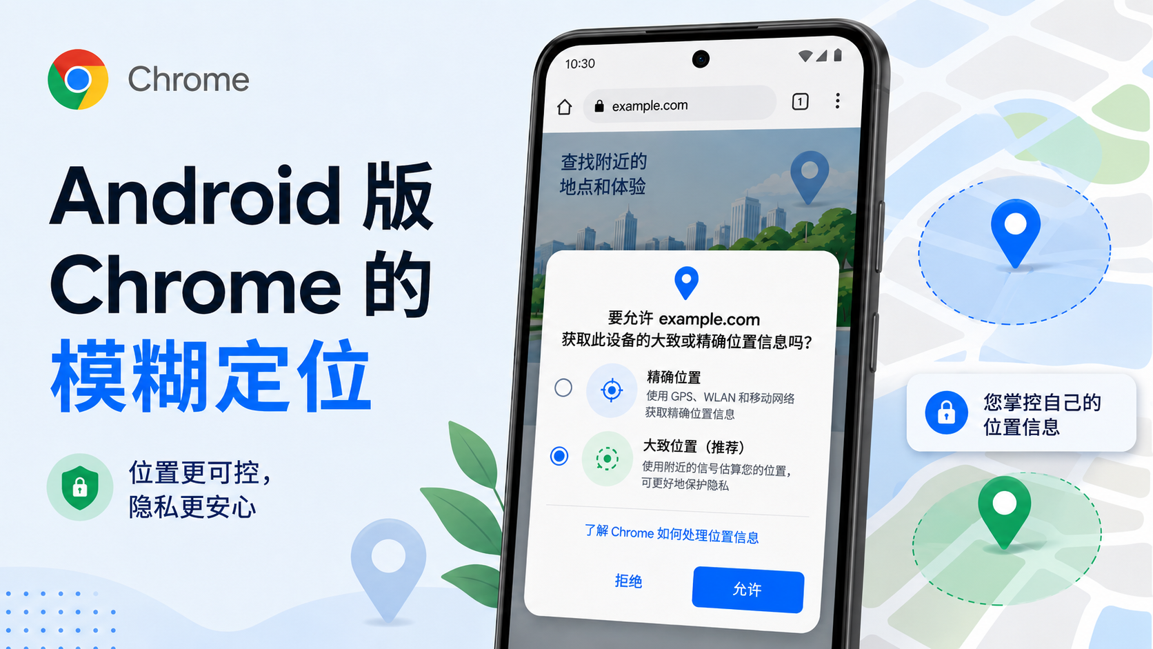 Chrome 安卓版近似位置：不是所有网站都配知道你在哪栋楼