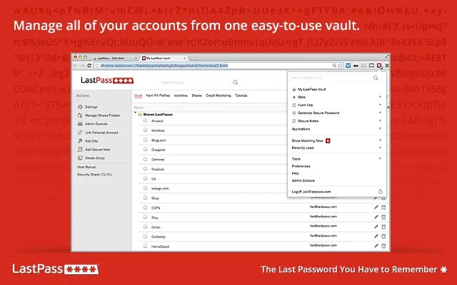 LastPass 免费好用的密码管理插件介绍图4