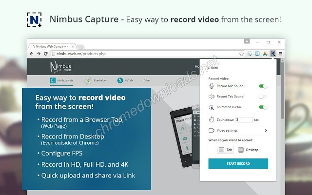 Nimbus Screenshot&Video Recorder 唯一支持屏幕录像和屏幕截图的插件介绍图3