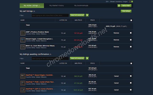 Steam Inventory Helper Steam库存售买助手介绍图3