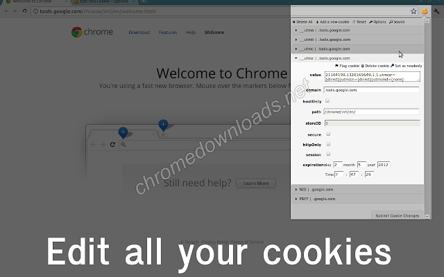 EditThisCookie 针对Google Chrome浏览器的第一个cookie管理器介绍图3