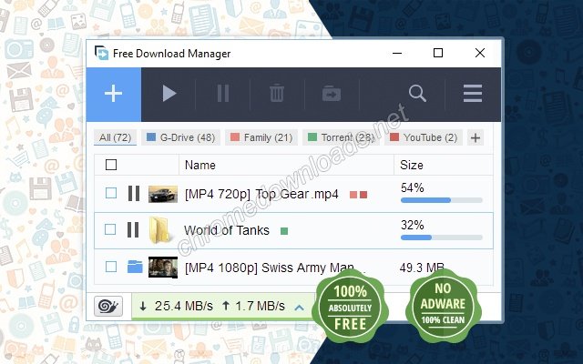 Free Download Manager 不输IDM的多线程下载神器介绍图1