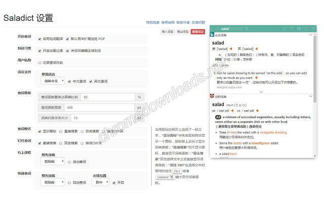 沙拉查词-多词典网页多语种划词翻译插件 支持pdf翻译介绍图2