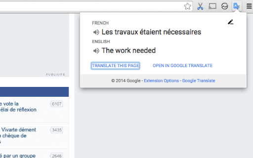 Google Translate 插件预览图2
