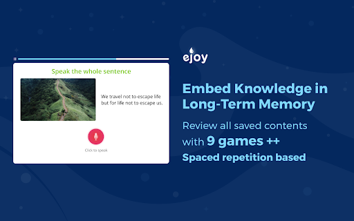 eJOY AI Dictionary Chrome插件下载 视频网页与 PDF 翻译词典介绍图1