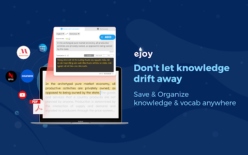 eJOY AI Dictionary Chrome插件下载 视频网页与 PDF 翻译词典介绍图5
