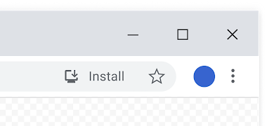PWA 的全新 Omnibox 安装图标